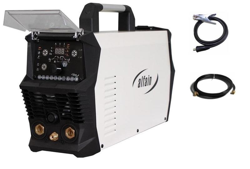 Invertorová svářečka PERUN 200 AC/DC PULSE + zemnící kabel + plyn. hadička