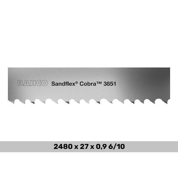 Pás pilový 3851 BAHCO 2480 x 27 x 0,9 6/10